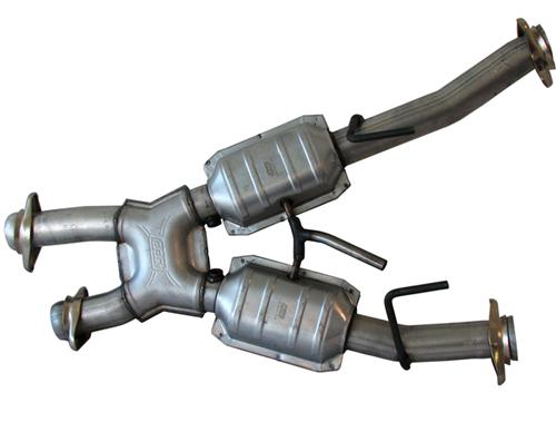 1979-1993 Mustang 5.0 BBK Catted X-Pipe For Long Tube Headers - Automatic - 2.5"