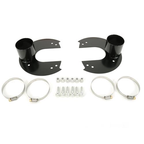 Blowfish Racing Mustang Front Brake Cooling Duct Kit Black Anodized