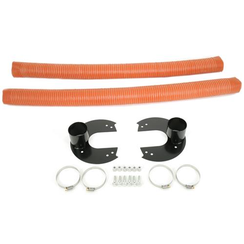 Blowfish Racing Mustang Front Brake Cooling Duct Kit Black Anodized