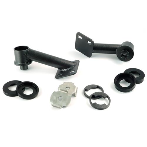 BMR Mustang Cradle Bushing Lockout Kit Level 2 Black Hammertone (15