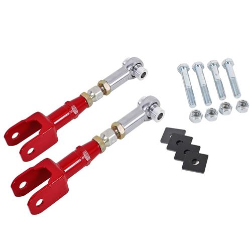 2015-2022 Mustang BMR Double Adjustable Toe Rods Red