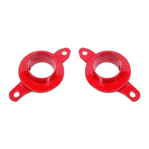 Mustang BMR Upper Coil Spring Seats - Bolt-On - Red | 79-04