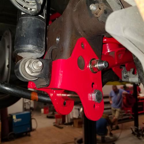 BMR Mustang Lower Control Arm Relocation Brackets Hammertone 7904