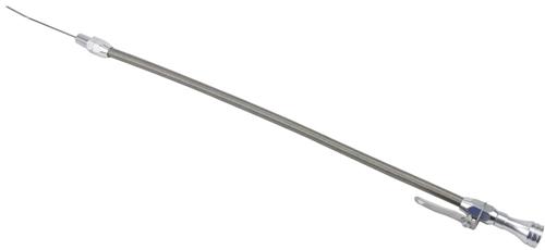 Engine Oil Dipstick & Tube for Canton Oil Pans - Braided Stainless Steel