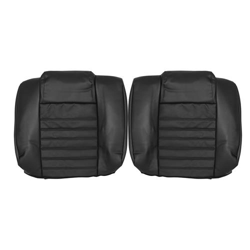 2005-09 Mustang Katzkin Seat Upholstery - Leather - w/ Side-Impact Airbag  - Black GT Coupe