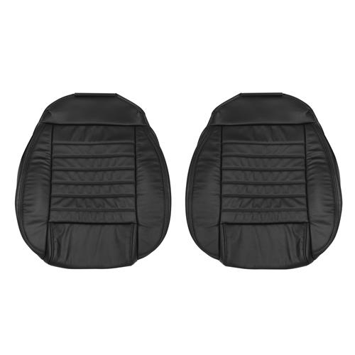 2005-09 Mustang Katzkin Seat Upholstery - Leather - w/ Side-Impact Airbag  - Black GT Coupe