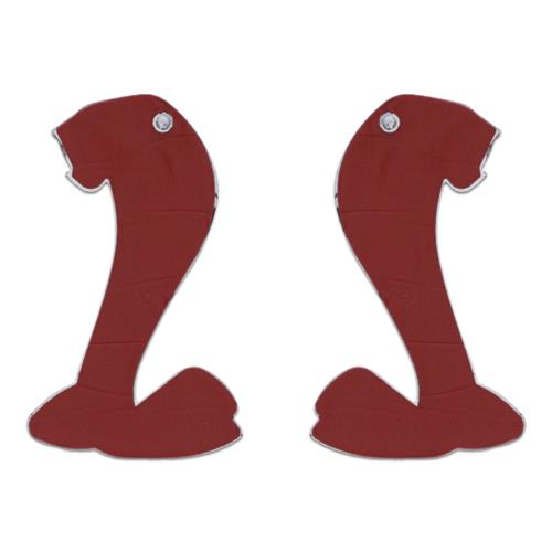 Mustang Cobra Fender Emblem Kit - Black Chrome/Black | 79-04