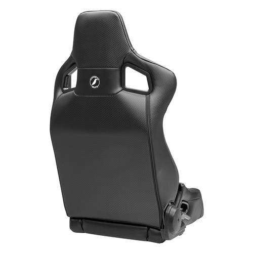 Corbeau RRB Pair - Diamond Pattern  - Black Vinyl w/ Black Stitching