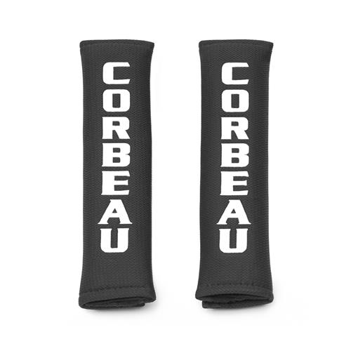 Black Corbeau Logo Harness Pads For 2" Harness