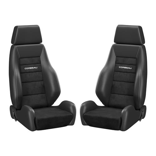 Corbeau Mustang GTS 2 Seat Pair Black Leather/Black