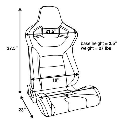 Corbeau Sportline RRS Racing Seat Pair - Black Vinyl Diamond/Black ...