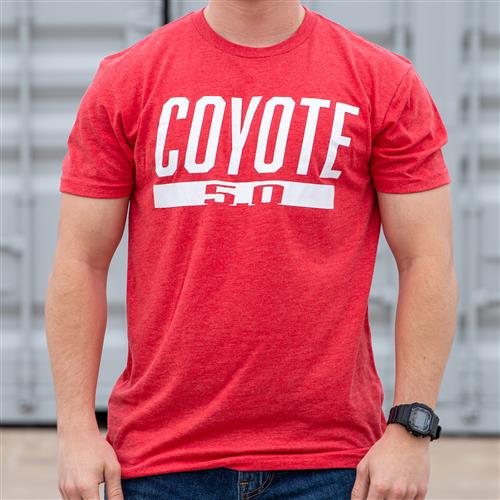 Coyote 5.0 T-Shirt - (Large) - Vintage Red 
