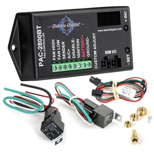 Dakota Digital Electric Fan Controller w/ Sensor & 70 Amp Relay