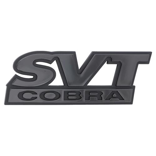 1999-2000 Mustang Cobra  SVT Trunk Emblem - Black Chrome