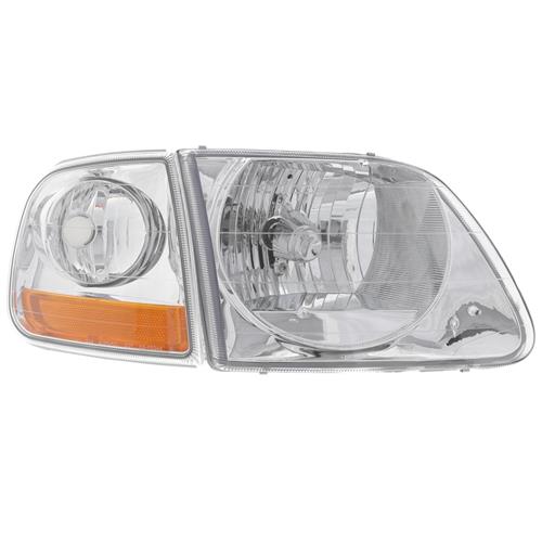 1999-00 F-150 SVT Lightning 01-04 Style Headlight & Fog Light Kit - Clear  Lens