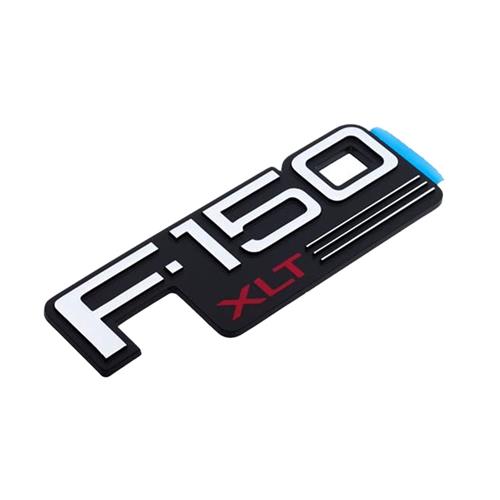 OEM Ford F-150 XLT Fender Emblem Pair 2021-2023 – LH & RH Chrome/Black – ML34-16B114-AC / ML34-16B115-AC