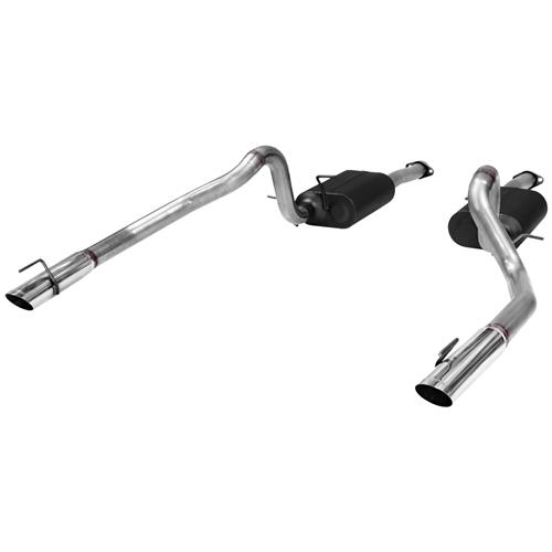 Flowmaster Mustang American Thunder Stainless Cat Back Exhaust Kit  (99-04) GT/Mach 1 817312