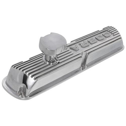 Ford Performance Mustang Valve Covers w/ Cobra Logo Polished (8693) 5