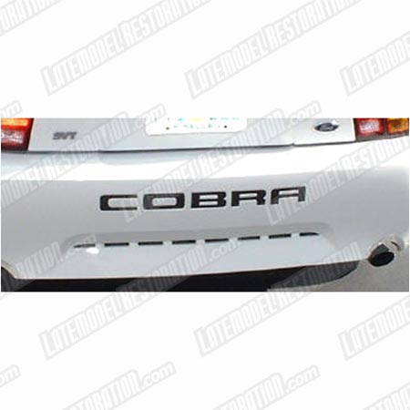 2001 Mustang Cobra Rear Bumper Inserts Silver