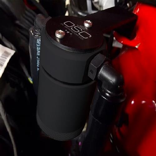 2015-2022 Mustang J&L 3.0 Oil Separator Driver Side - Black Ecoboost