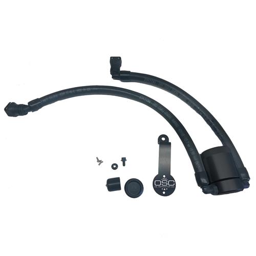 J&L Mustang Oil Separator Driver Side Black (18-23) GT/Bullitt/Mach 1