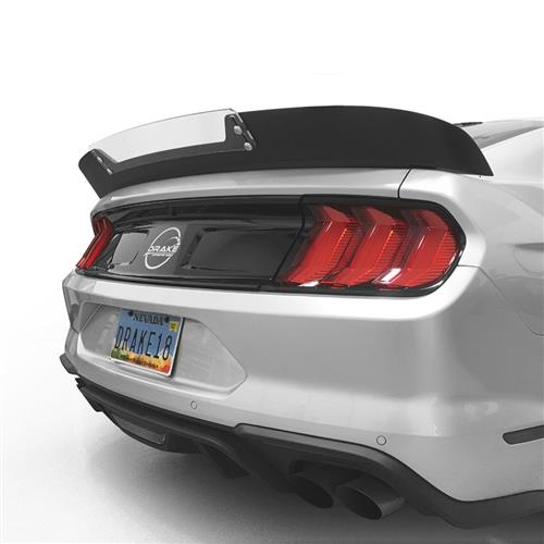 For Ford Mustang 2015-2020 Smoked Black  Wicker Bill Style Rear Wing Spoiler