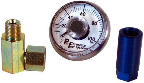 Mechanical Fuel Pressure Gauge 0-100 Psi  w/ Connector