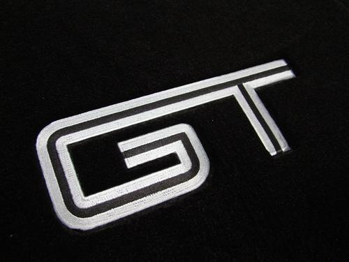 Mustang Floor Mats W Silver Gt Logo Black 05 10