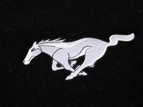 1994-98 Mustang LLOYD Floor Mats w/ Running Pony Logo - Black