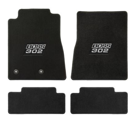 Mustang Floor Mats w/ Boss 302 Logo Black (11-12) F211981