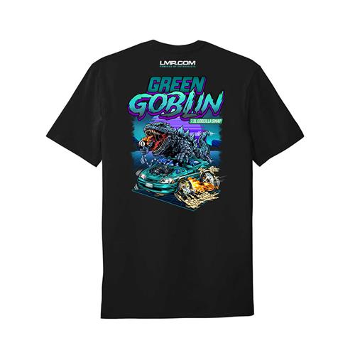 Green Goblin Fox Body Godzilla Swap T-Shirt - Small - Black