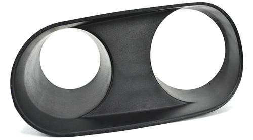 2R3Z-15B438-BA 2R3Z15B438BA ECOTRIC Fog Light Bezel Trim Surround Left & Right Pair Set Compatible with 2003-2004 Ford Mustang SVT Cobra Replacement for 2R3Z-15B438-AA 2R3Z15B438AA 