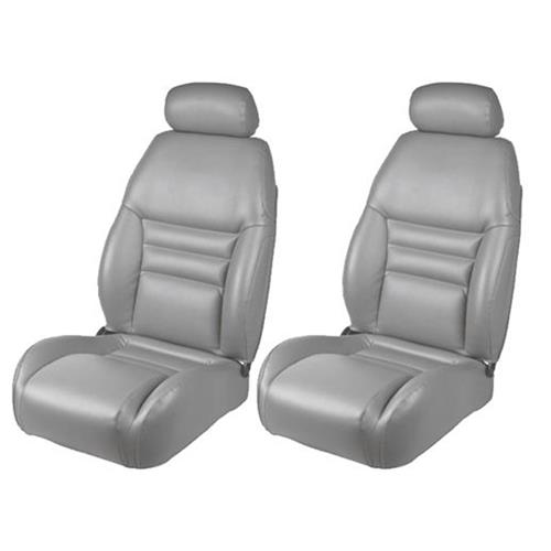 TMI Mustang Front Sport Seat Upholstery - Medium Graphite Vinyl (1997 ...