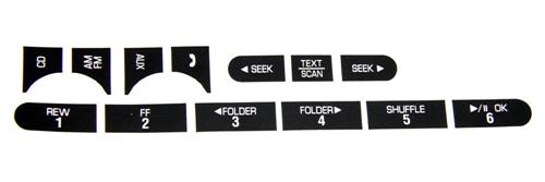 2007-09 Mustang Shaker Radio Button Restoration Kit