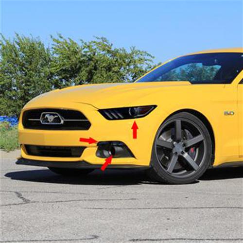 2015-17 Mustang Anchor Room Smoked Tint Kit Coupe