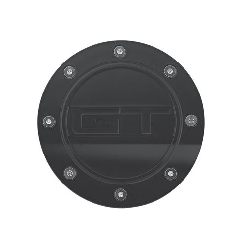2015-23 Mustang Comp Series Fuel Door w/ GT Logo  - Matte Black