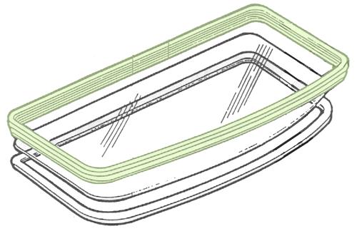 1979-93 Mustang Sunroof Glass Weatherstrip