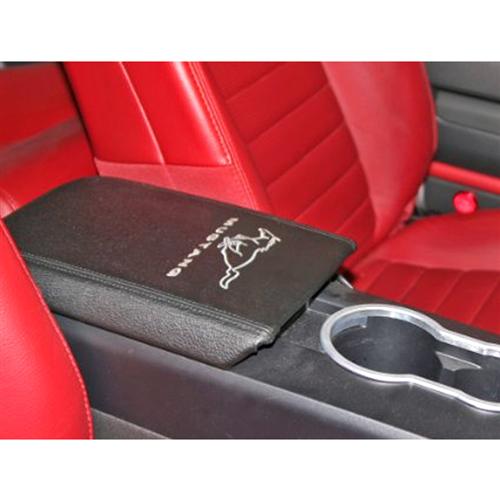 cciyu Black Center Console lid Arm Rest Cover Replacement for Ford Mustang 2005 2006 2007 2008 2009 Armrest Center Console Cover Lid Kit 