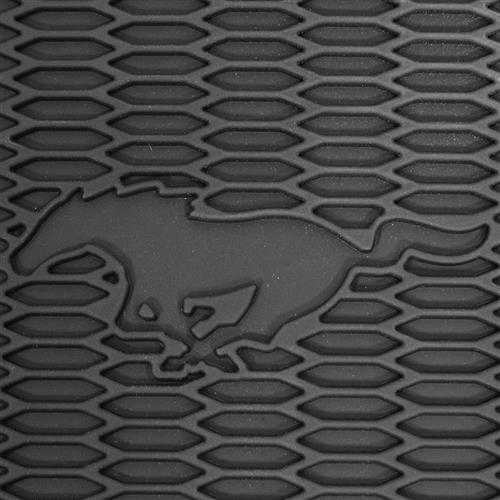 2015-22 Mustang Rubber Floor Mats w/ Pony Logo