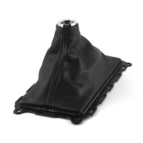 thumbnail image 2 of Pieliz E-Brake Boot Synthetic Leather For Ford Mustang 2015-2019 - Black With Red Stitch 2 of 4