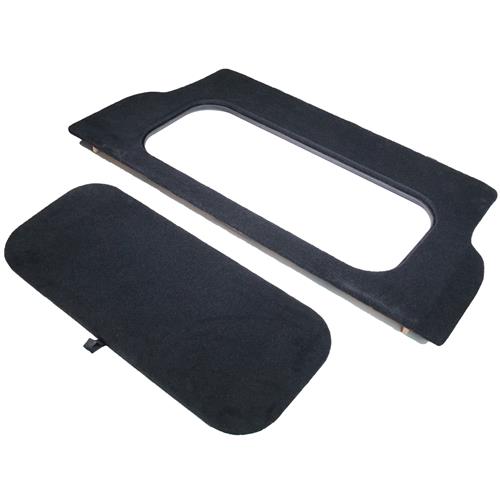 1979-86 Mustang K Dezines Rear Seat Delete  - Black Hatchback