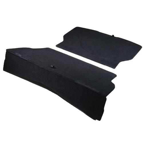1979-86 Mustang K Dezines Rear Seat Delete  - Black Hatchback