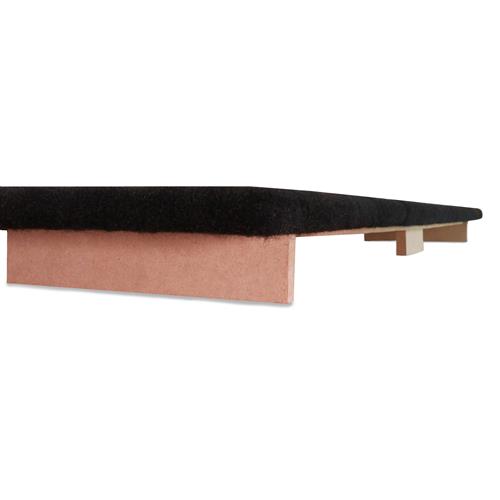 1979-86 Mustang K Dezines Rear Seat Delete  - Black Hatchback