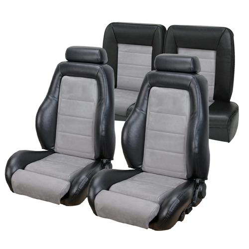 TMI Mustang 03-04 Cobra Seat Upholstery w/ Seat Foam Black ...