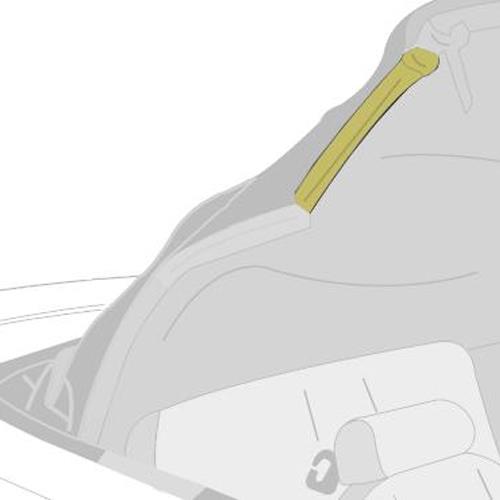1994-00 Mustang Convertible Top Side Rail Weatherstrip Kit - Front