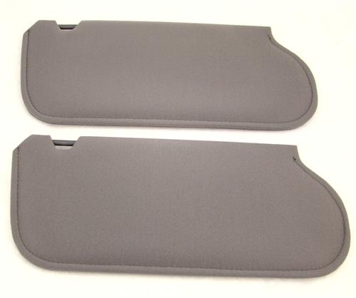 TMI Mustang Sun Visors Smoke Gray Cloth (87-89) - LMR