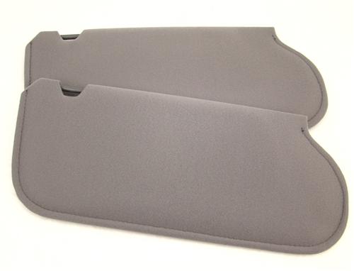 TMI Mustang Sun Visors Smoke Gray Cloth (87-89) - LMR