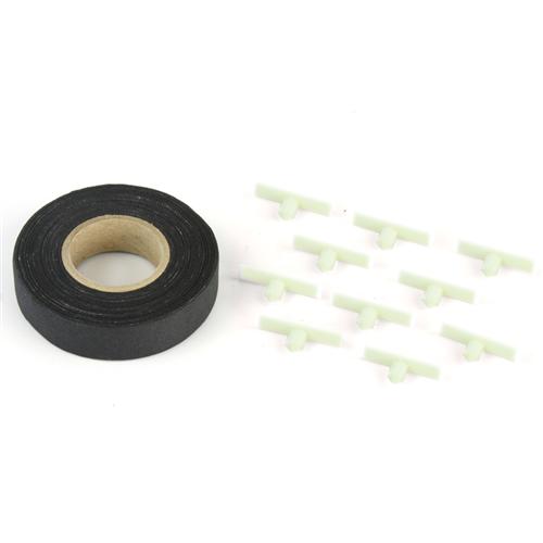 Wiring Harness Retainer Clip Kit W/ Cloth Wiring Tape