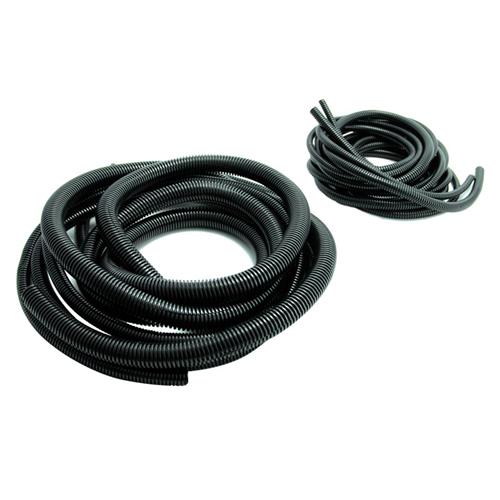 Wire Loom 1/4" X 80' split convoluted tubing conduit black