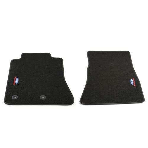 Ford Racing Mustang Logo Floor Mats Black 15 17 M 13086 Mb